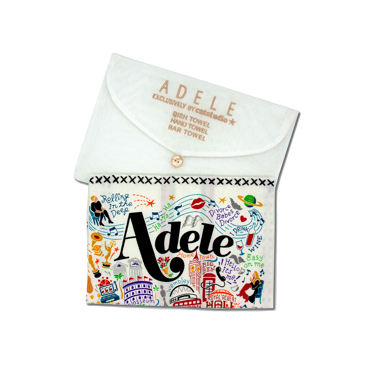 Catstudio X Adele Tea Towel